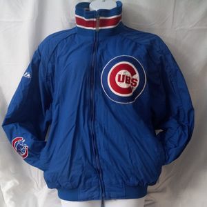 VINTAGE Chicago Cubs Authentic Majestic Collection Dugout Fleece Jacket Coat